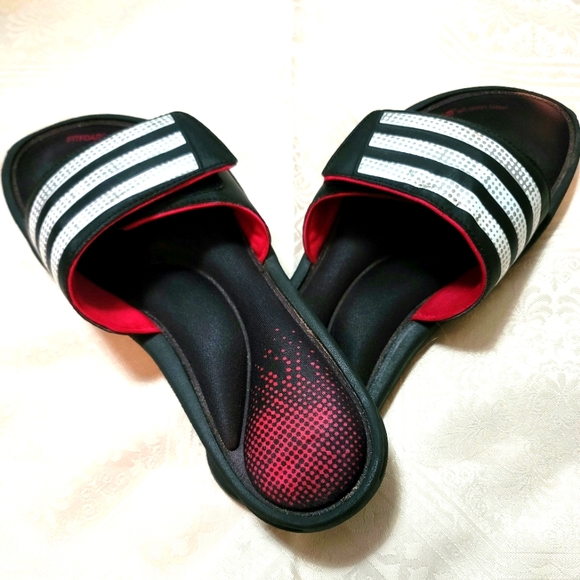 Adidas Fitfoam Soft Comfort Footbed Slides Size 7 - Picture 3 of 10